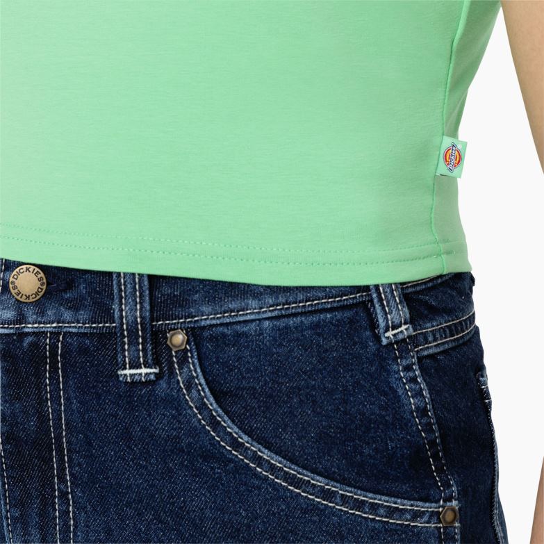 Maple Valley Logo Cropped T-Shirt Women Dickies Apple Mint (AR2) 88T842094 Apparel