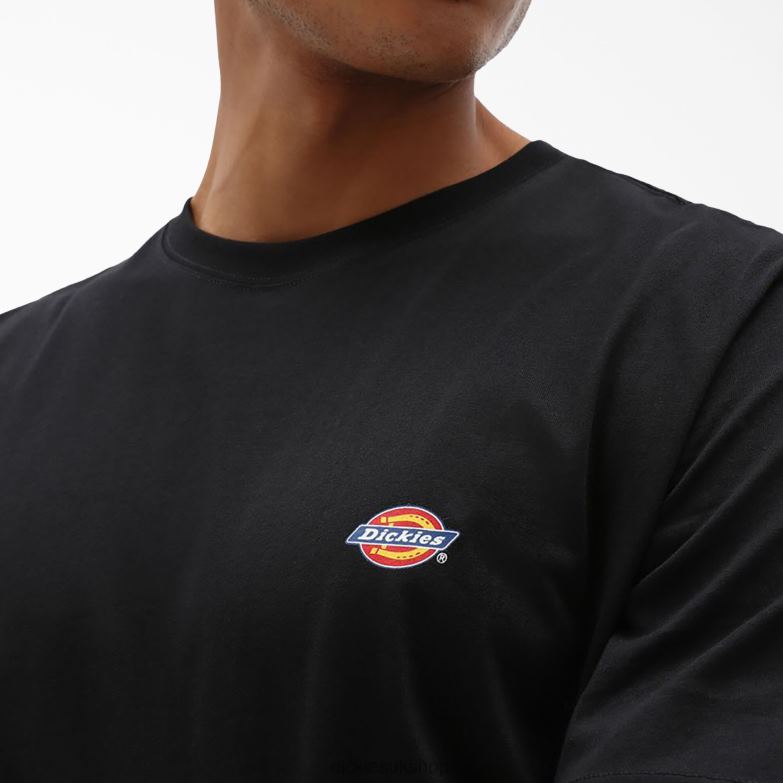 Mapleton Short Sleeve T-Shirt Men Dickies Black (BKX) 88T84818 Apparel