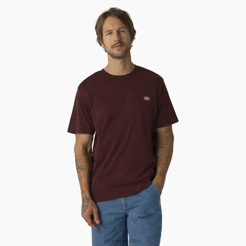 Mapleton Short Sleeve T-Shirt Men Dickies Maroon (MR) 88T84820 Apparel