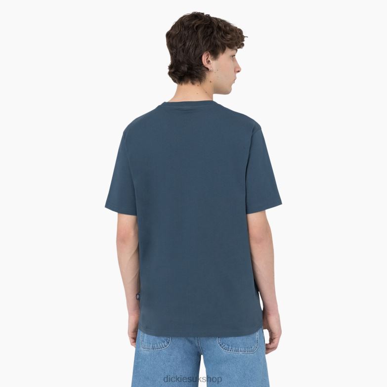 Mapleton Short Sleeve T-Shirt Men Dickies Navy Blue (NV) 88T84821 Apparel