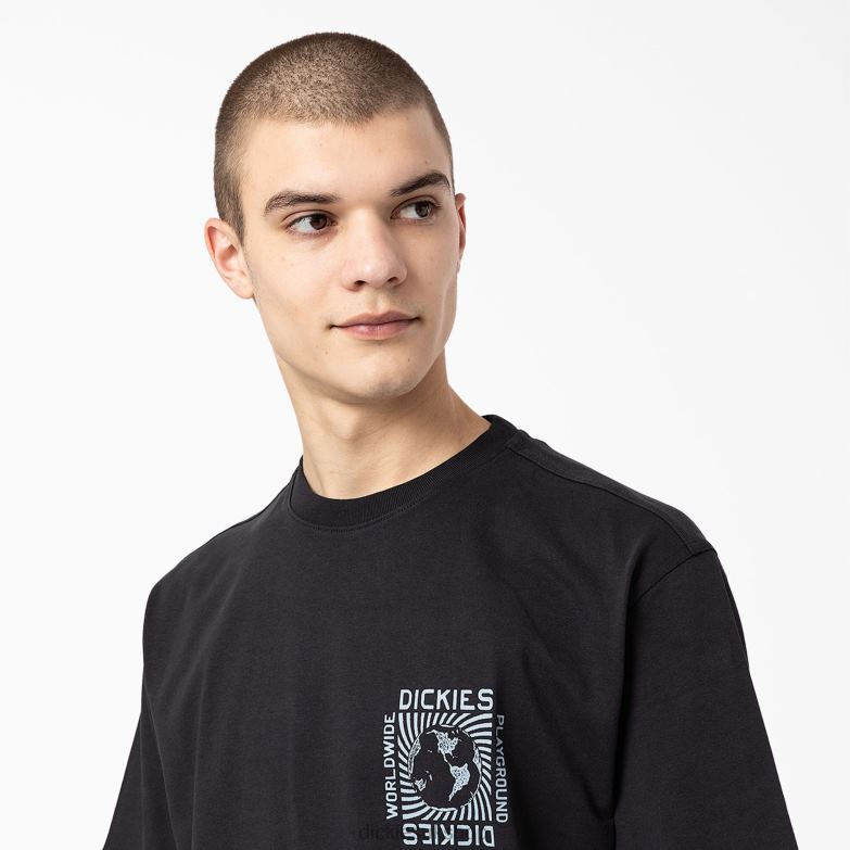 Marbury Short Sleeve T-Shirt Men Dickies Black (BK) 88T84800 Apparel