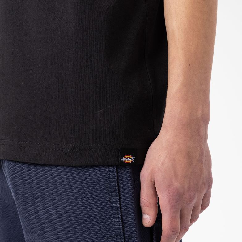 Marbury Short Sleeve T-Shirt Men Dickies Black (BK) 88T84800 Apparel