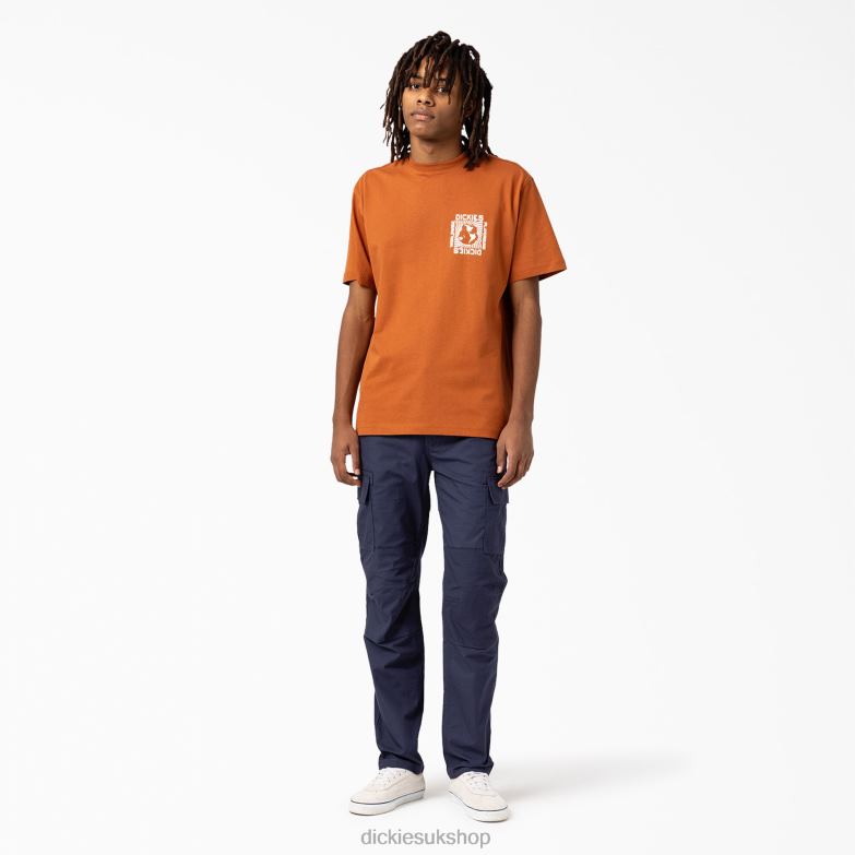 Marbury Short Sleeve T-Shirt Men Dickies Gingerbread Brown (IE) 88T84801 Apparel