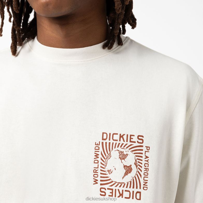 Marbury Short Sleeve T-Shirt Men Dickies White (WH) 88T84803 Apparel
