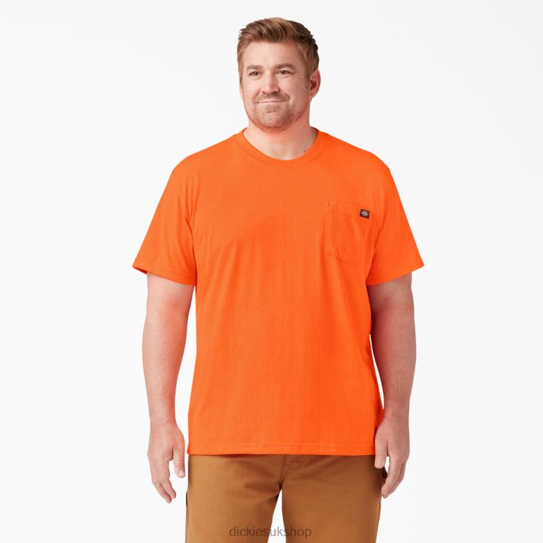 Neon Short Sleeve Heavyweight T-Shirt Men Dickies Bright Orange (BOD) 88T84570 Apparel