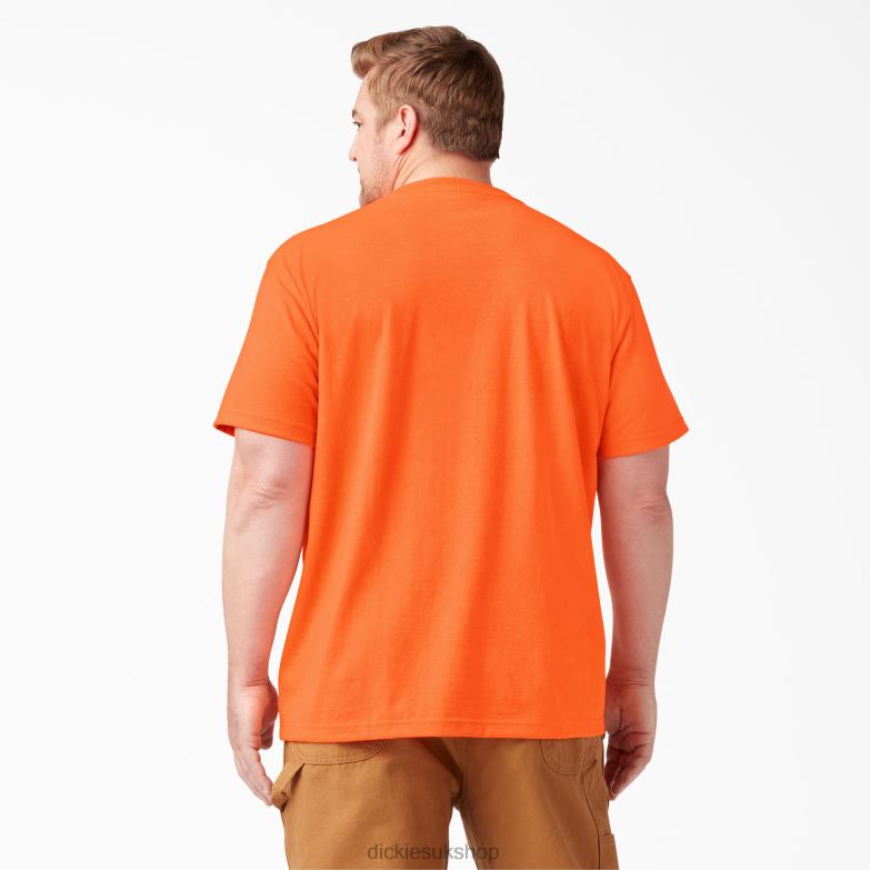 Neon Short Sleeve Heavyweight T-Shirt Men Dickies Bright Orange (BOD) 88T84570 Apparel