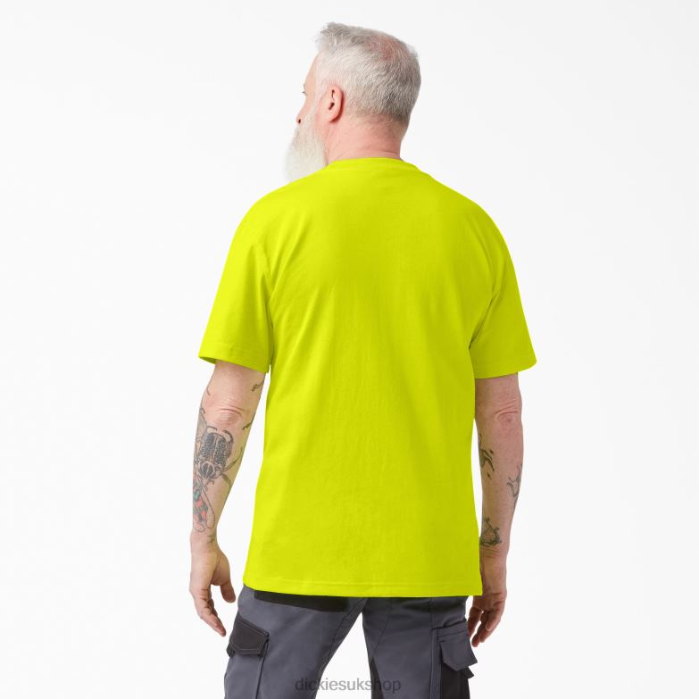 Neon Short Sleeve Heavyweight T-Shirt Men Dickies Bright Yellow (BWD) 88T84571 Apparel