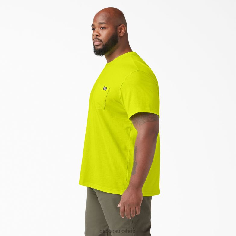 Neon Short Sleeve Heavyweight T-Shirt Men Dickies Bright Yellow (BWD) 88T84571 Apparel