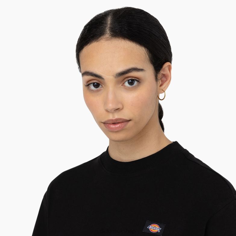 Oakport Cropped T-Shirt Women Dickies Black (KBK) 88T842043 Apparel
