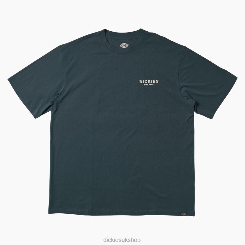 Oatfield Short Sleeve T-Shirt Men Dickies Airforce Blue (AF) 88T84754 Apparel