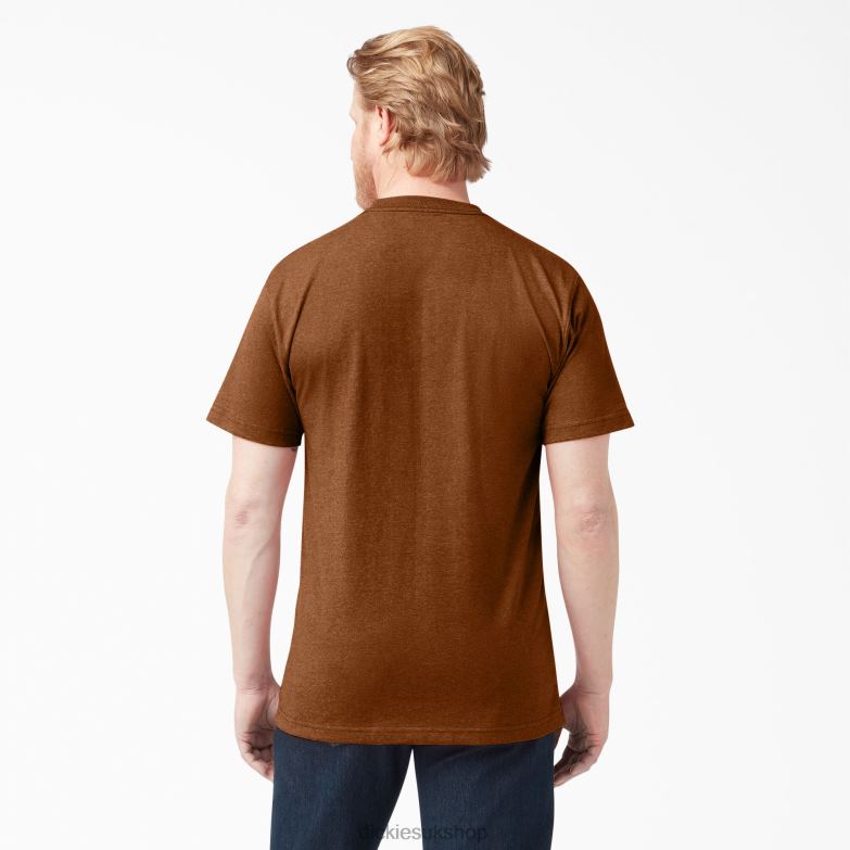Short Sleeve Heavyweight Heathered T-Shirt Men Dickies Copper Heather (EH2) 88T84529 Apparel