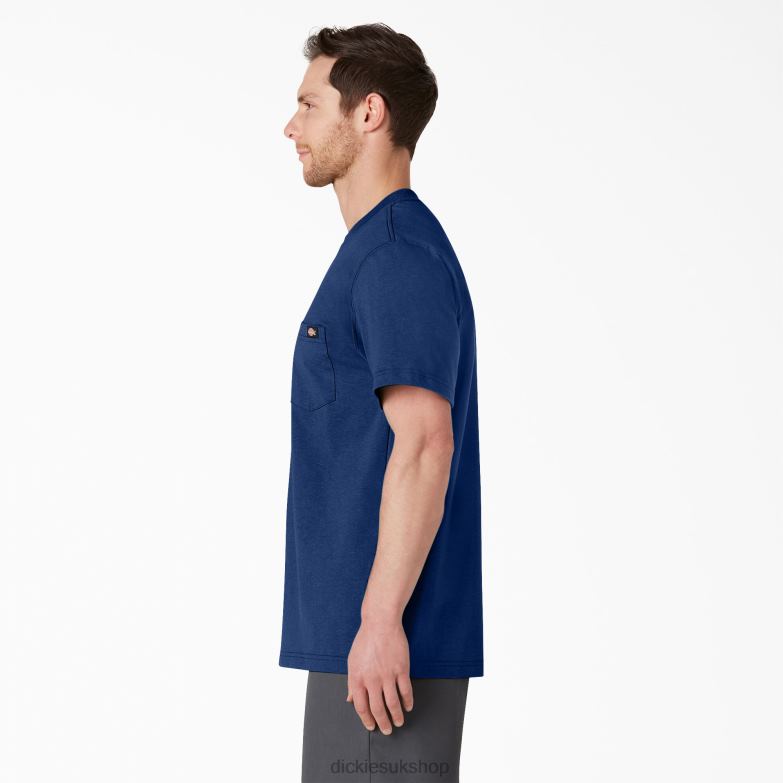 Short Sleeve Heavyweight Heathered T-Shirt Men Dickies Limoges Single Dye Heather (OIH) 88T84534 Apparel