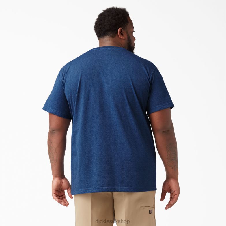 Short Sleeve Heavyweight Heathered T-Shirt Men Dickies Limoges Single Dye Heather (OIH) 88T84534 Apparel