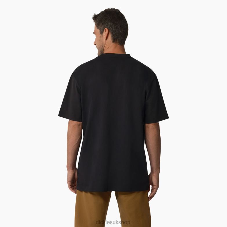 Short Sleeve Heavyweight Logo T-Shirt Men Dickies Black (KBK) 88T84739 Apparel