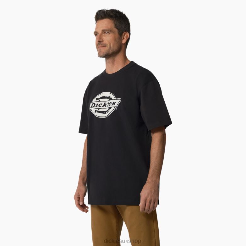 Short Sleeve Heavyweight Logo T-Shirt Men Dickies Black (KBK) 88T84739 Apparel