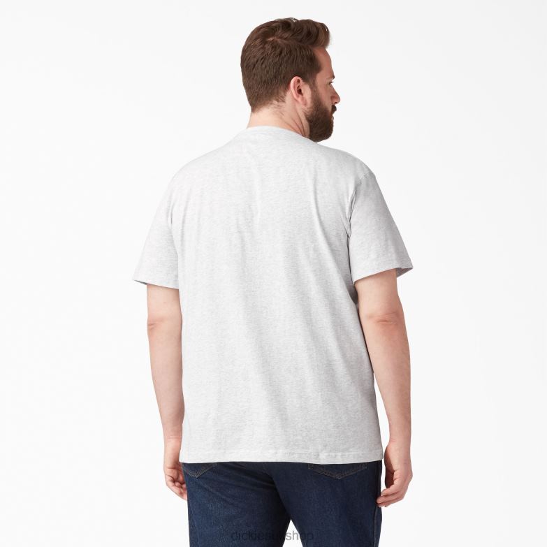 Short Sleeve Heavyweight T-Shirt Men Dickies Ash Gray (AG) 88T84504 Apparel