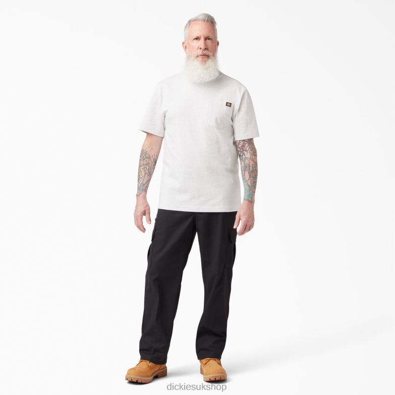 Short Sleeve Heavyweight T-Shirt Men Dickies Ash Gray (AG) 88T84504 Apparel
