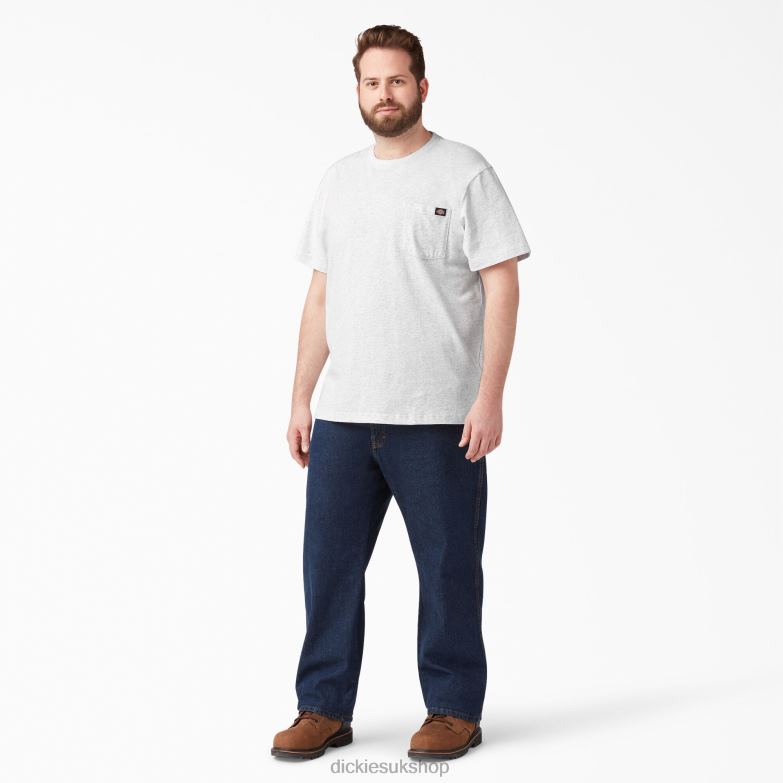 Short Sleeve Heavyweight T-Shirt Men Dickies Ash Gray (AG) 88T84504 Apparel