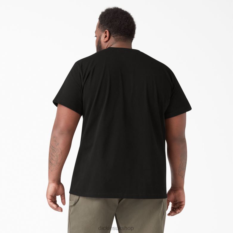 Short Sleeve Heavyweight T-Shirt Men Dickies Black (BK) 88T84506 Apparel