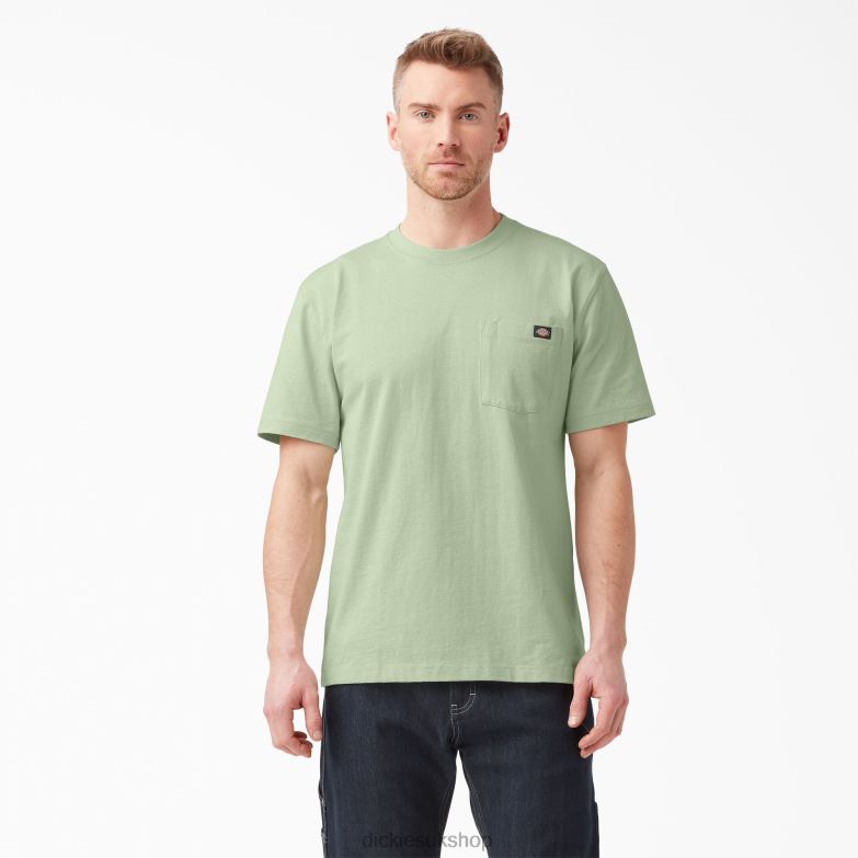 Short Sleeve Heavyweight T-Shirt Men Dickies Celadon Green (C2G) 88T84512 Apparel