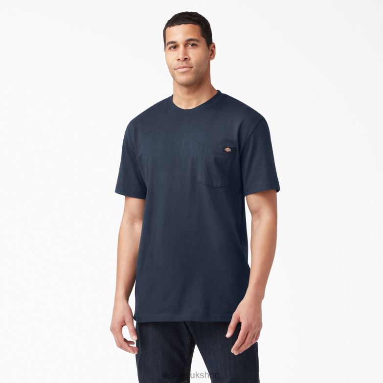 Short Sleeve Heavyweight T-Shirt Men Dickies Dark Navy (DN) 88T84513 Apparel
