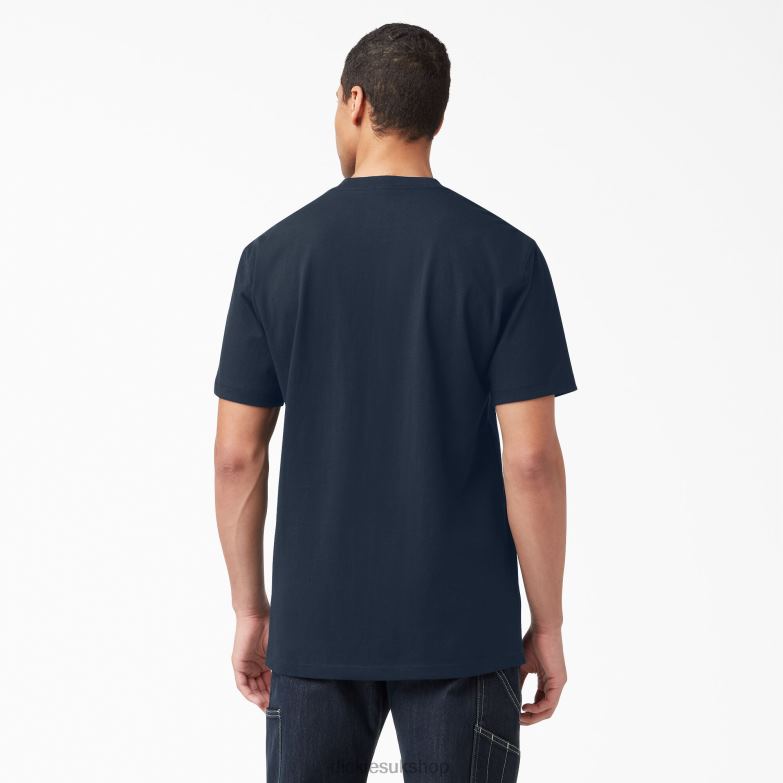 Short Sleeve Heavyweight T-Shirt Men Dickies Dark Navy (DN) 88T84513 Apparel