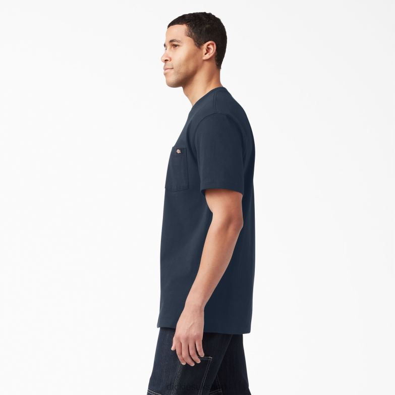 Short Sleeve Heavyweight T-Shirt Men Dickies Dark Navy (DN) 88T84513 Apparel
