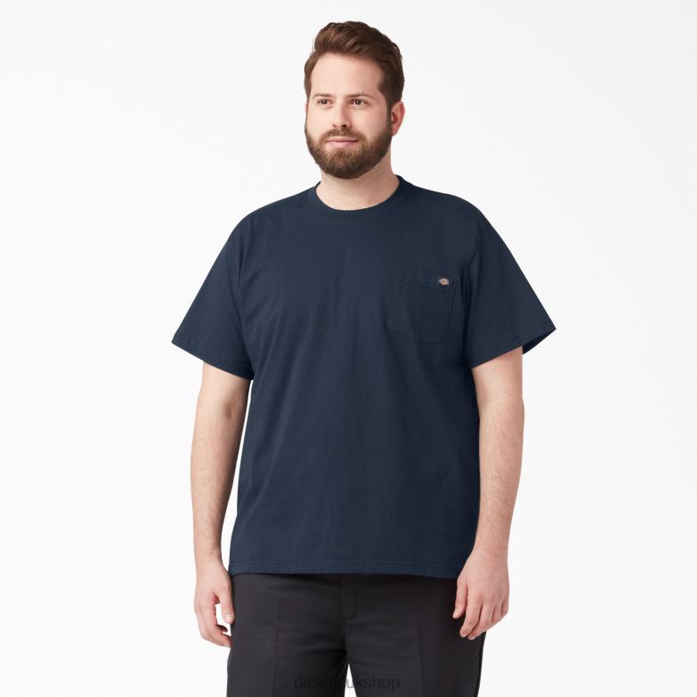 Short Sleeve Heavyweight T-Shirt Men Dickies Dark Navy (DN) 88T84513 Apparel