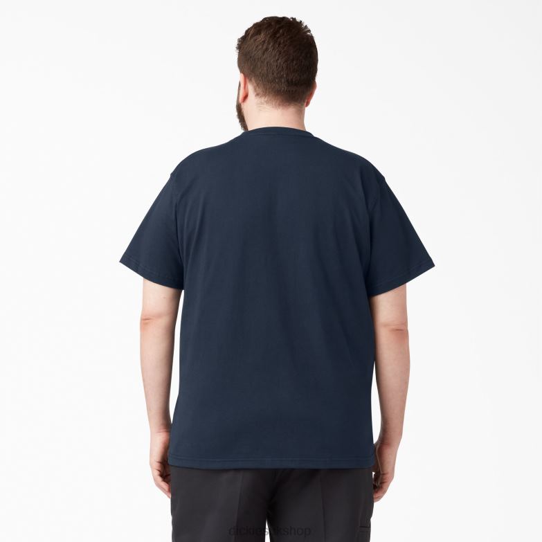Short Sleeve Heavyweight T-Shirt Men Dickies Dark Navy (DN) 88T84513 Apparel
