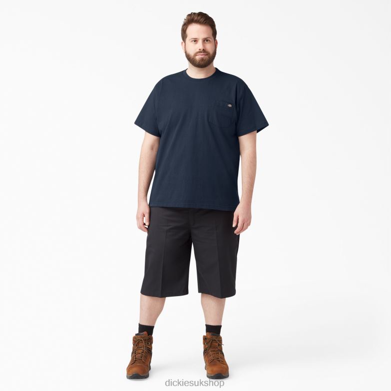 Short Sleeve Heavyweight T-Shirt Men Dickies Dark Navy (DN) 88T84513 Apparel