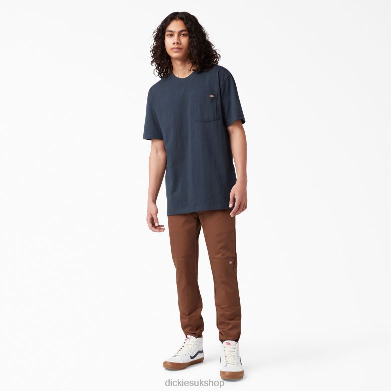 Short Sleeve Heavyweight T-Shirt Men Dickies Dark Navy (DN) 88T84513 Apparel