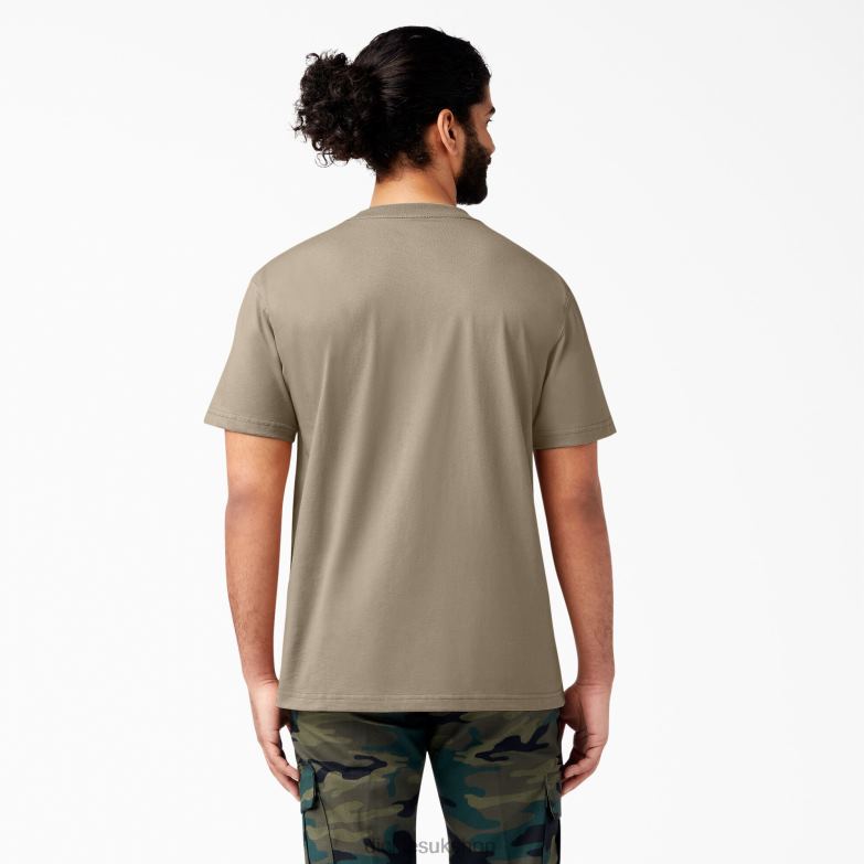 Short Sleeve Heavyweight T-Shirt Men Dickies Desert Sand (DS) 88T84514 Apparel