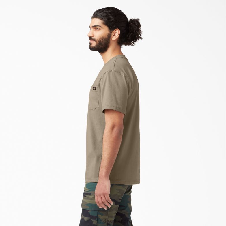Short Sleeve Heavyweight T-Shirt Men Dickies Desert Sand (DS) 88T84514 Apparel