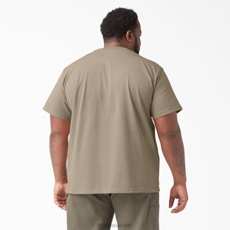Short Sleeve Heavyweight T-Shirt Men Dickies Desert Sand (DS) 88T84514 Apparel