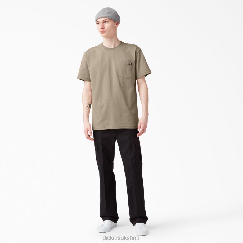 Short Sleeve Heavyweight T-Shirt Men Dickies Desert Sand (DS) 88T84514 Apparel