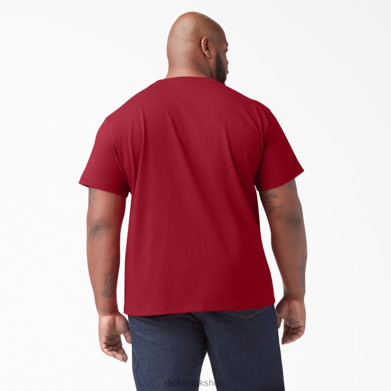 Short Sleeve Heavyweight T-Shirt Men Dickies English Red (ER) 88T84515 Apparel