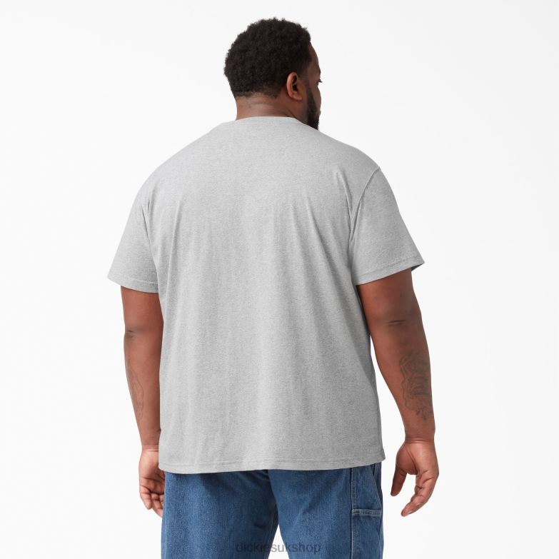Short Sleeve Heavyweight T-Shirt Men Dickies Heather Gray (HG) 88T84517 Apparel