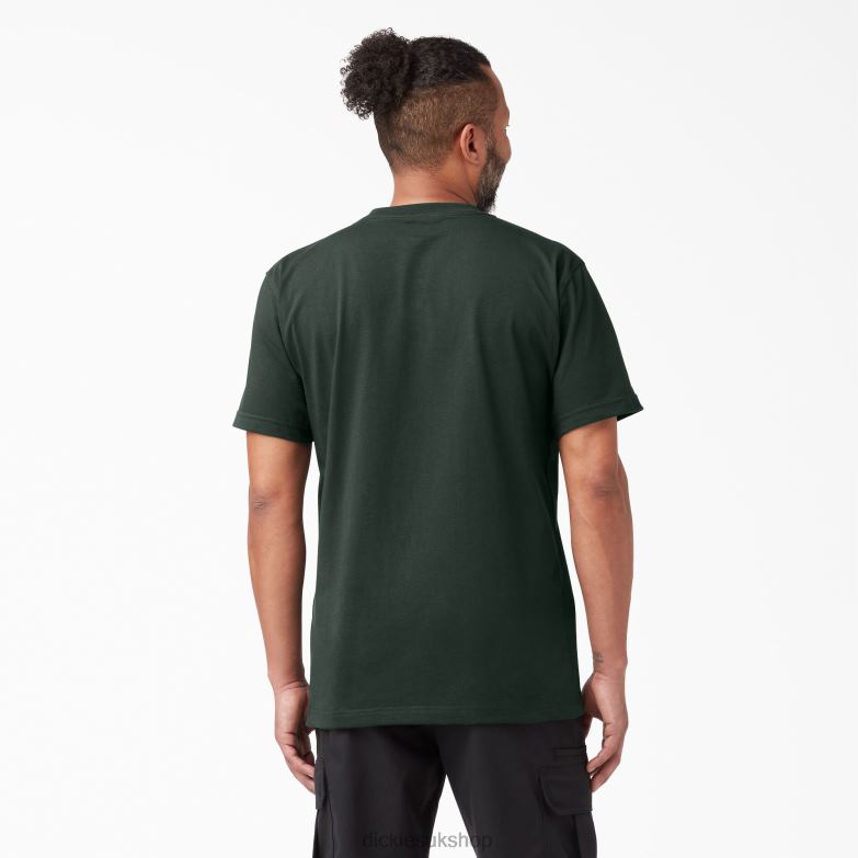 Short Sleeve Heavyweight T-Shirt Men Dickies Hunter Green (GH) 88T84516 Apparel