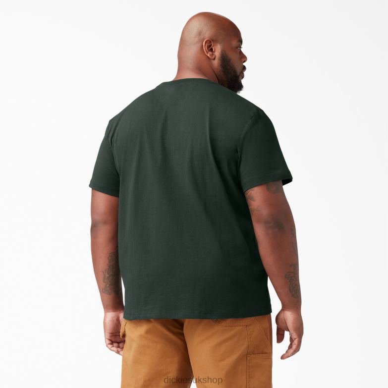 Short Sleeve Heavyweight T-Shirt Men Dickies Hunter Green (GH) 88T84516 Apparel