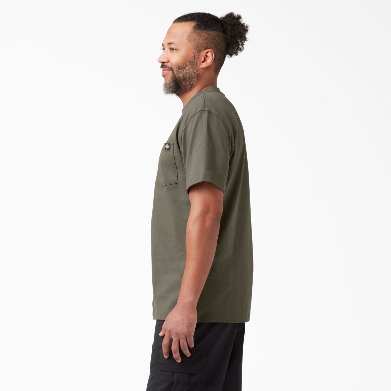 Short Sleeve Heavyweight T-Shirt Men Dickies Mushroom (MR1) 88T84520 Apparel