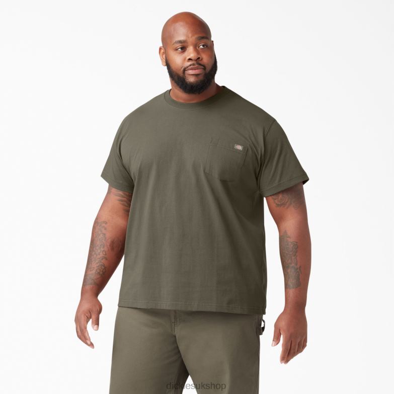 Short Sleeve Heavyweight T-Shirt Men Dickies Mushroom (MR1) 88T84520 Apparel