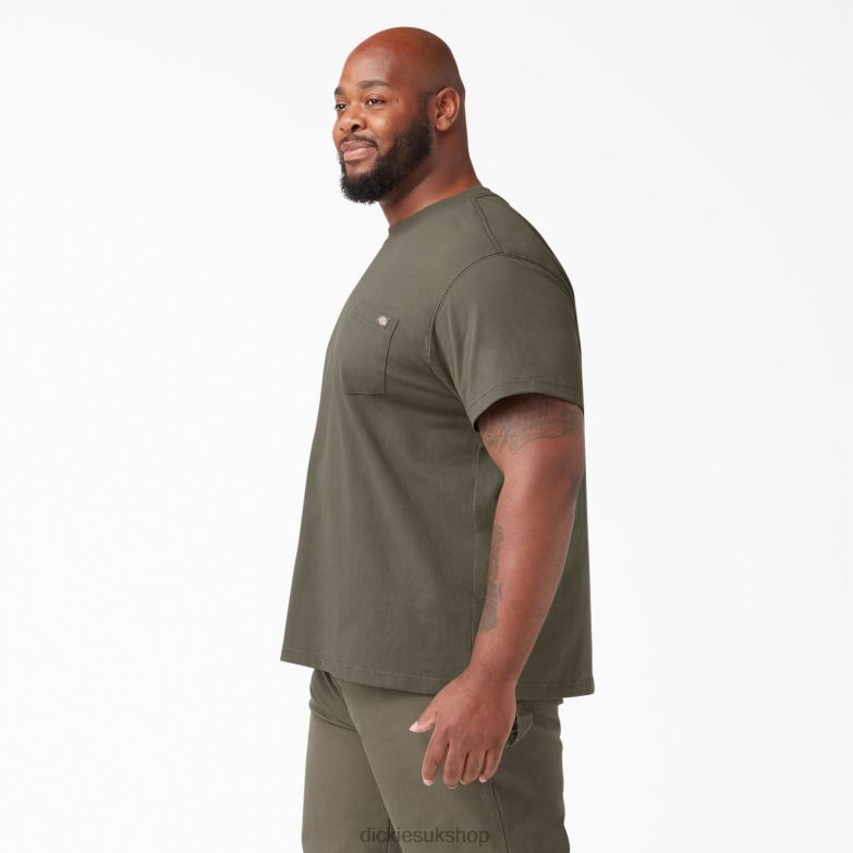 Short Sleeve Heavyweight T-Shirt Men Dickies Mushroom (MR1) 88T84520 Apparel
