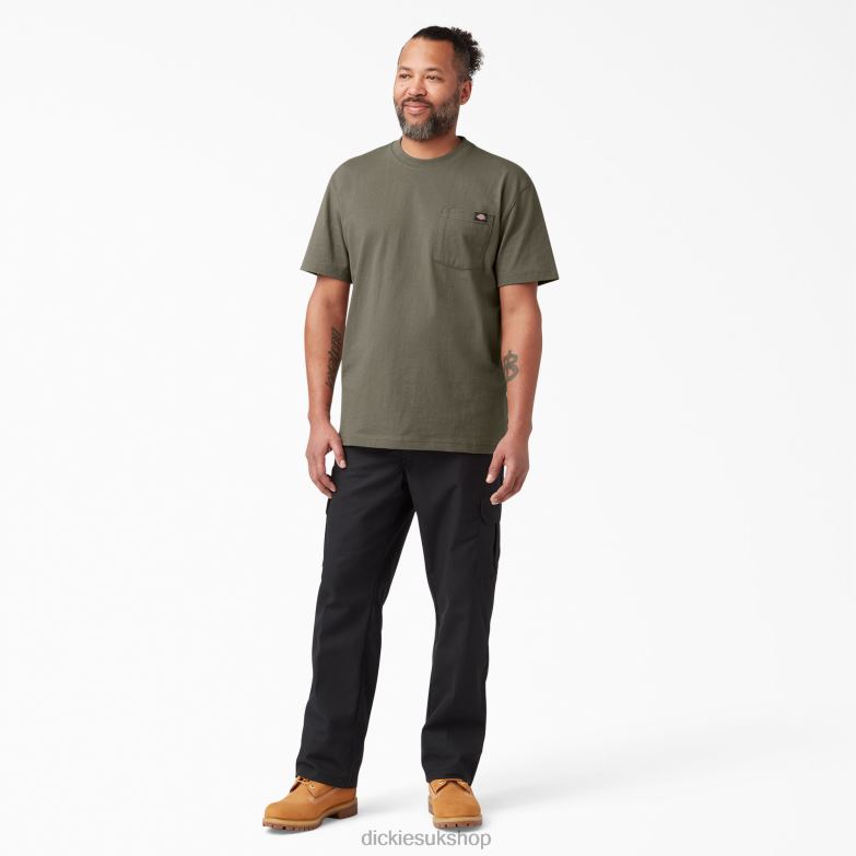 Short Sleeve Heavyweight T-Shirt Men Dickies Mushroom (MR1) 88T84520 Apparel
