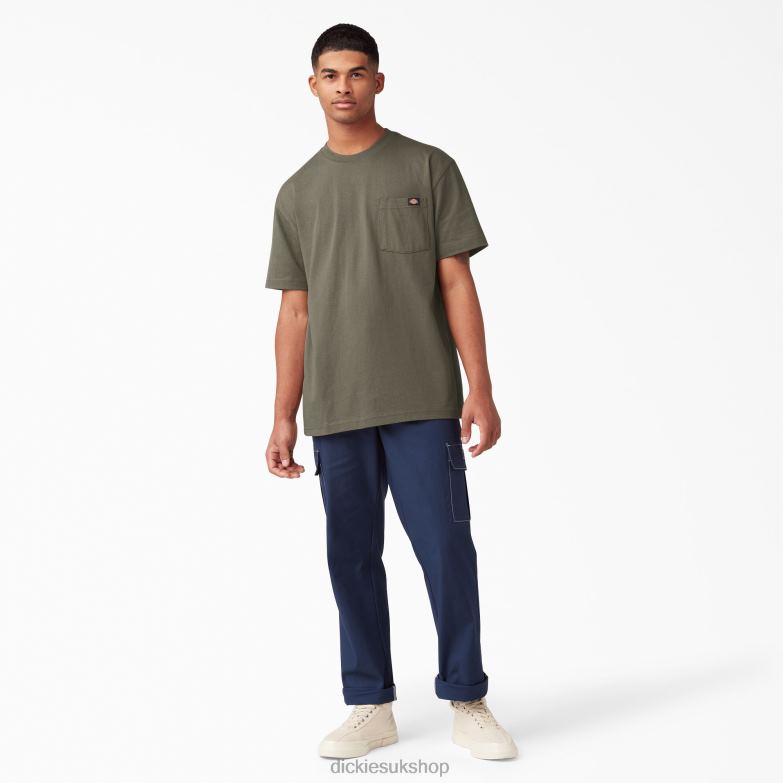Short Sleeve Heavyweight T-Shirt Men Dickies Mushroom (MR1) 88T84520 Apparel