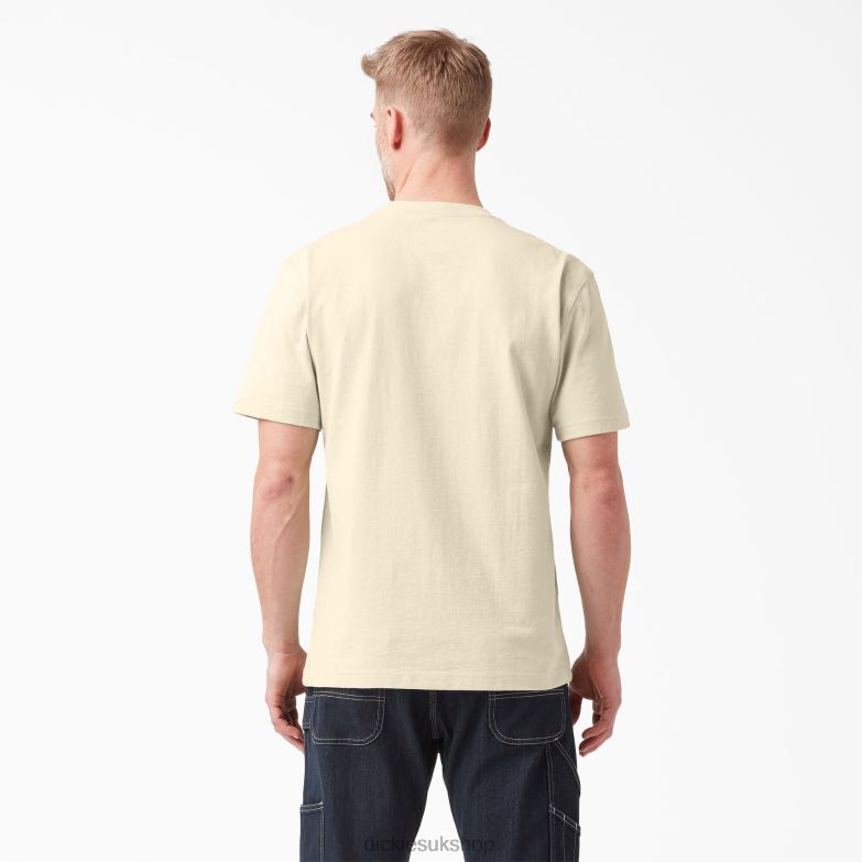 Short Sleeve Heavyweight T-Shirt Men Dickies Natural Beige (NT) 88T84521 Apparel