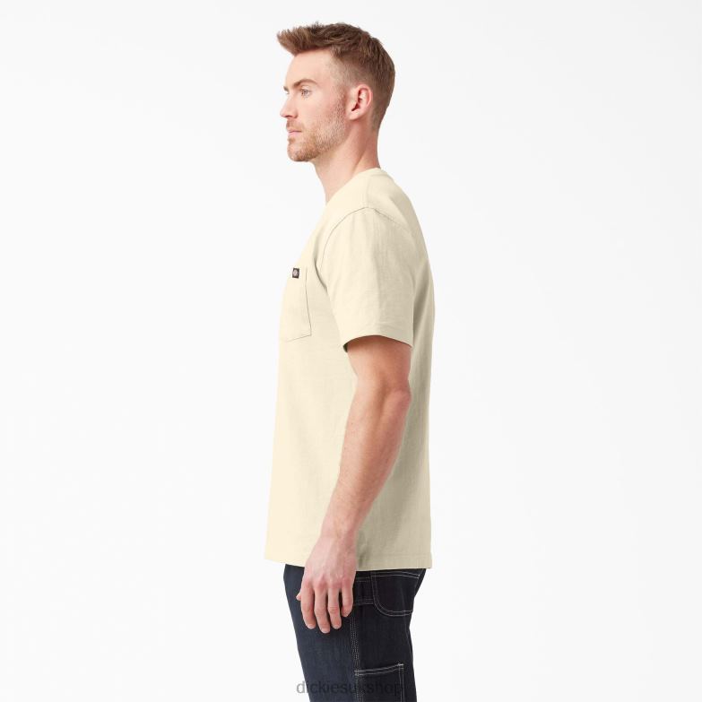 Short Sleeve Heavyweight T-Shirt Men Dickies Natural Beige (NT) 88T84521 Apparel