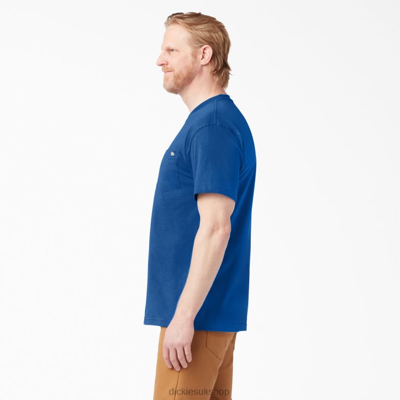 Short Sleeve Heavyweight T-Shirt Men Dickies Royal Blue (RB) 88T84522 Apparel