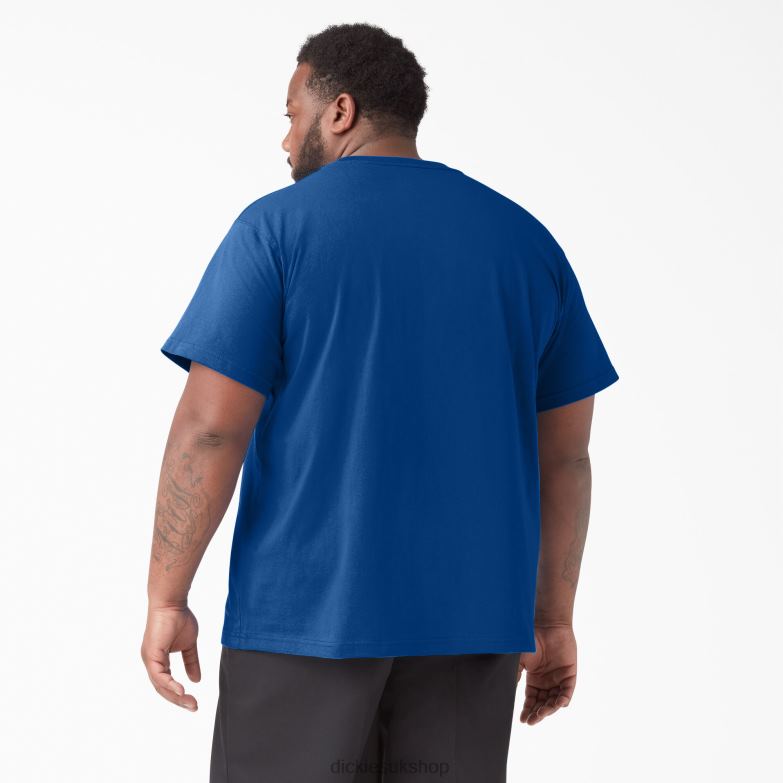 Short Sleeve Heavyweight T-Shirt Men Dickies Royal Blue (RB) 88T84522 Apparel