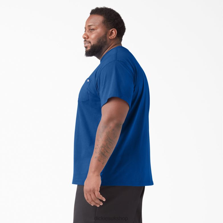 Short Sleeve Heavyweight T-Shirt Men Dickies Royal Blue (RB) 88T84522 Apparel