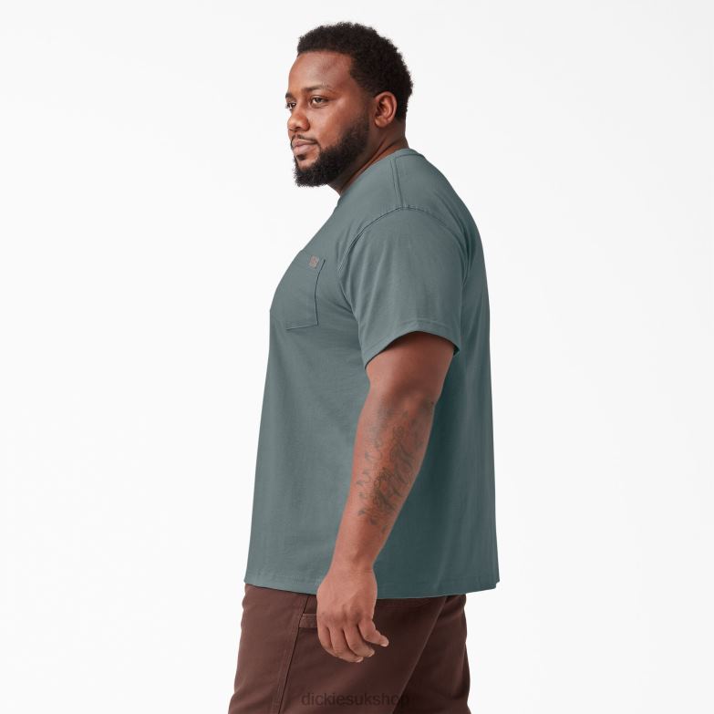Short Sleeve Heavyweight T-Shirt Men Dickies Smoke Blue (BM) 88T84507 Apparel
